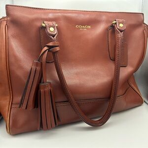 Coach Brown Leather Tote Bag